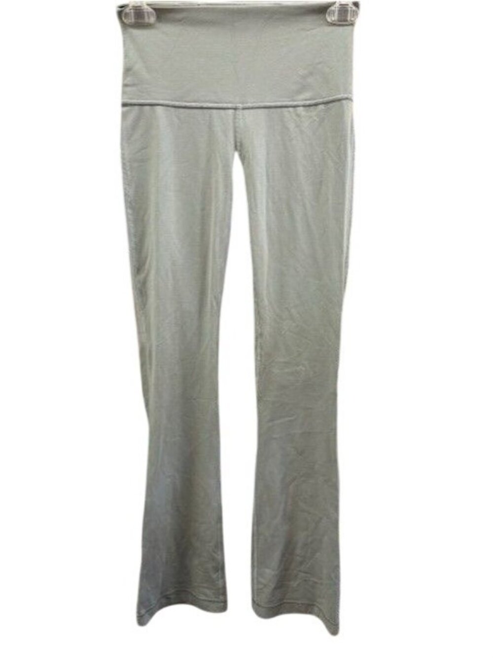 Lululemon Gray Full-Length Bootcut Yoga Pants Women's Size 4 High Waist‎ Stretch